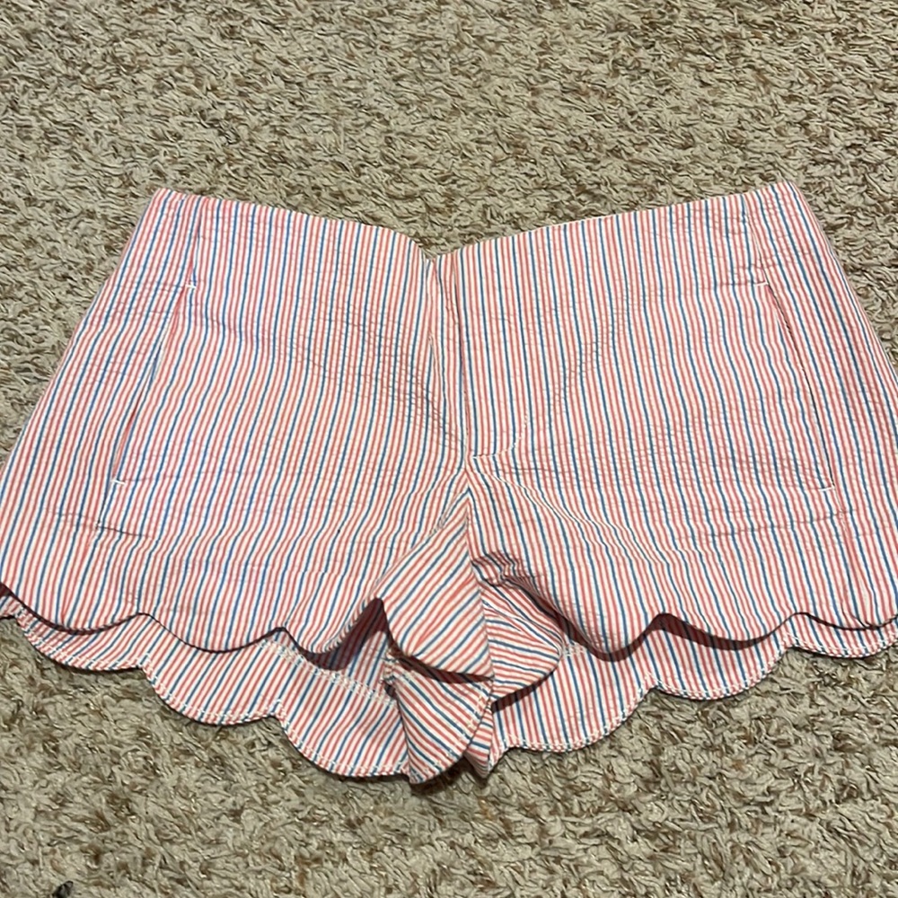 Red, white, and blue seersucker Lilly Pulitzer shorts. (Worn 3-5 times)